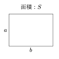 長方形の面積