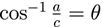 アークコサイン(逆余弦) arccosθの公式