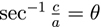 アークセカント(逆正割) arcsecθの公式